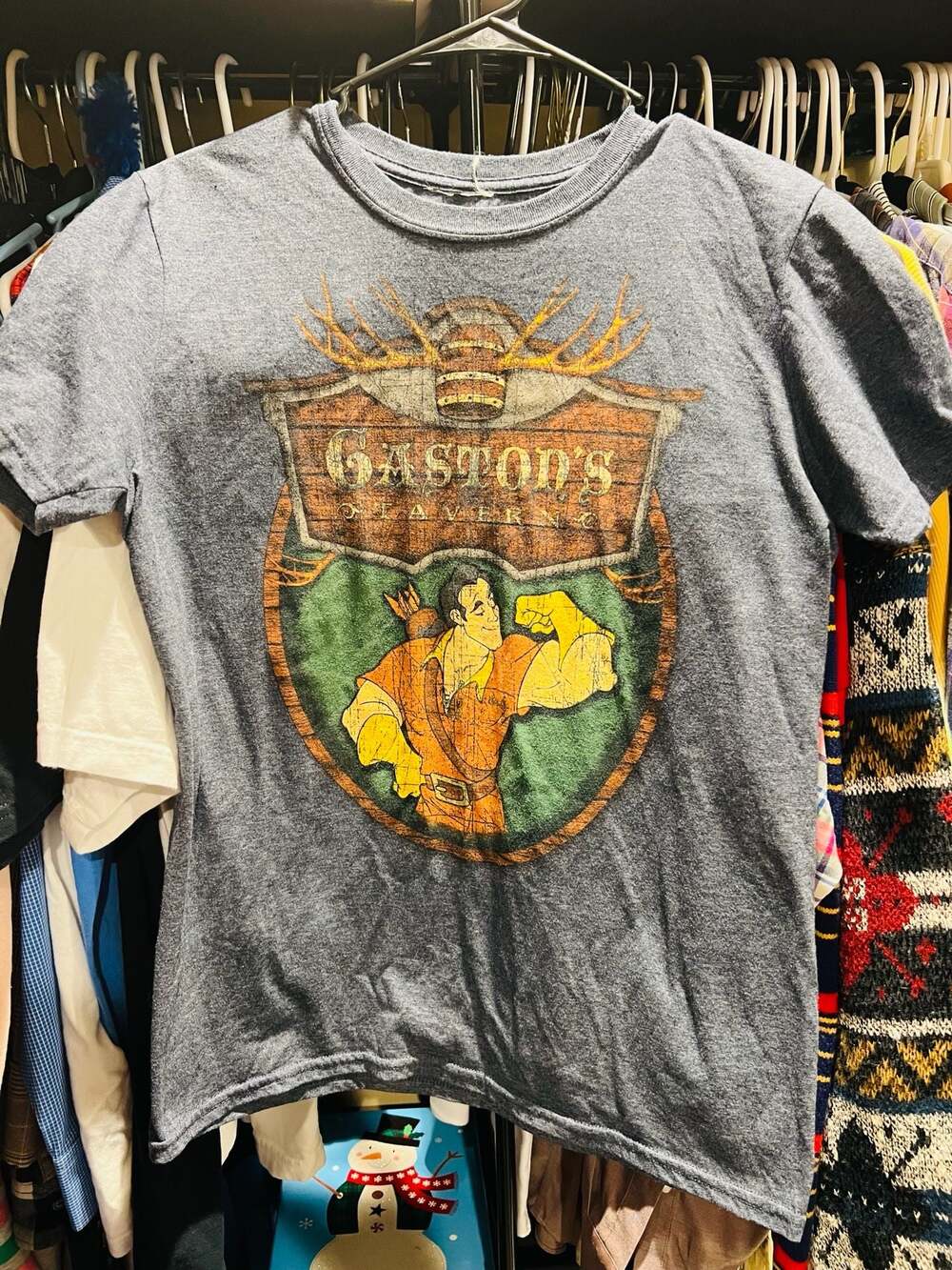 Disney Parks Gaston's Tavern Beauty and the Beast Graphic T-Shirt Size L